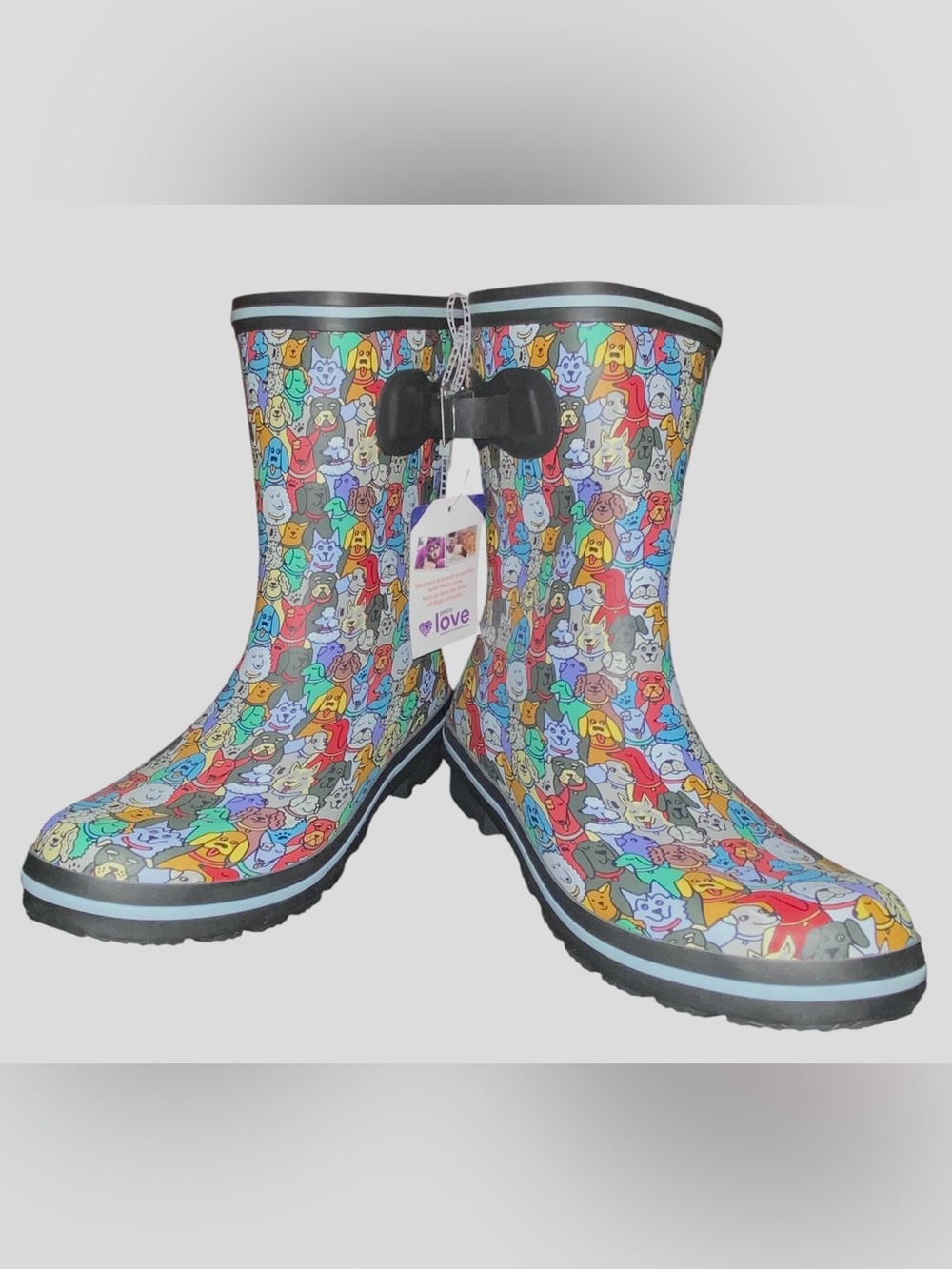 Bobs For Dogs Rain Boots Womens Size 7 Waterproof Rubber Mid Calf